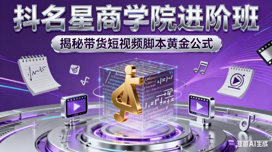 抖名星商学院进阶班揭秘带货短视频脚本黄金公式