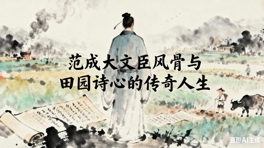 范成大文臣风骨与田园诗心的传奇人生