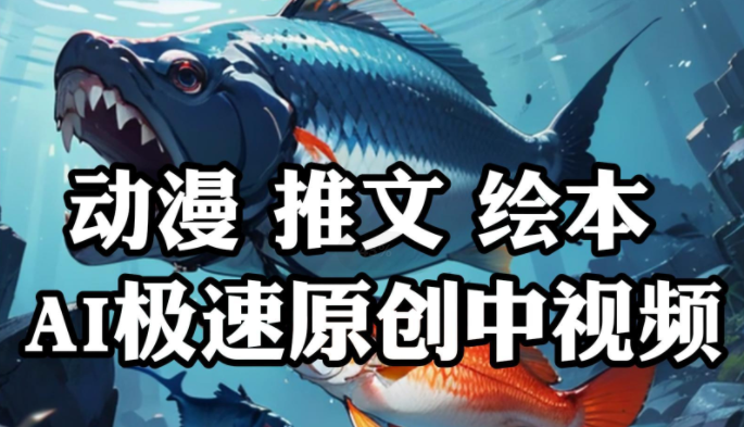 【151】动漫 推文 绘本 AI极速原创中视频[吾爱神器]