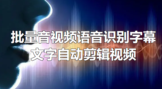 【162】一键批量音频语音识别字幕生成工具，支持自动视频剪辑！[吾爱神器]