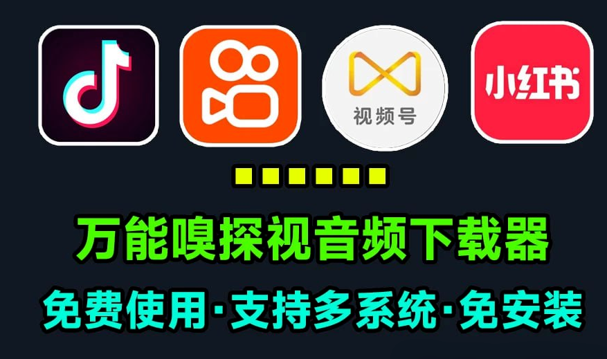 《万能嗅探下载器》捕捉几乎所有的视频、音乐和图片资源！轻松解析并下载！