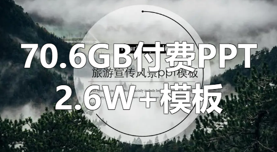 70.6GB付费PPT 2.6W+模板