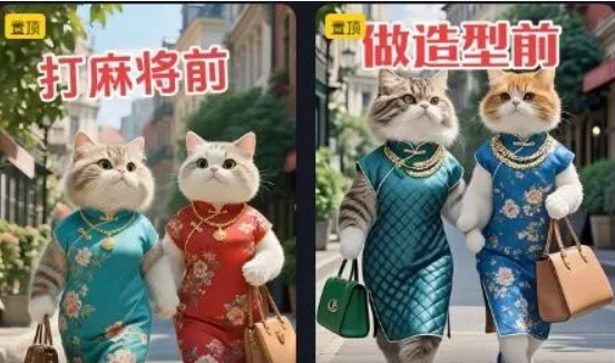 百万播放麻友动物反差AI视频，含创作变现技巧【文字指令稿】