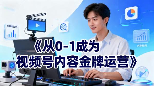 《从0-1成为视频号内容金牌运营》