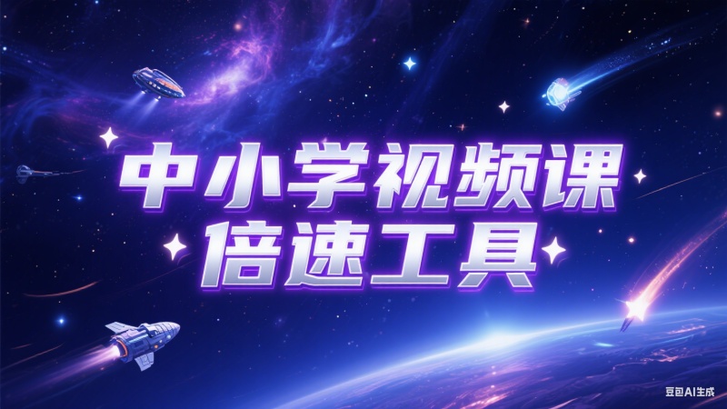 中小学视频课程倍速工具，老师必备