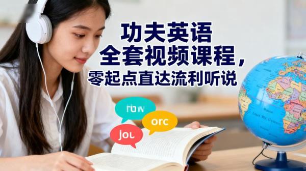 《功夫英语》全套视频课程，零起点直达流利听说