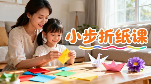 儿童亲子手工艺教程《小步折纸课》
