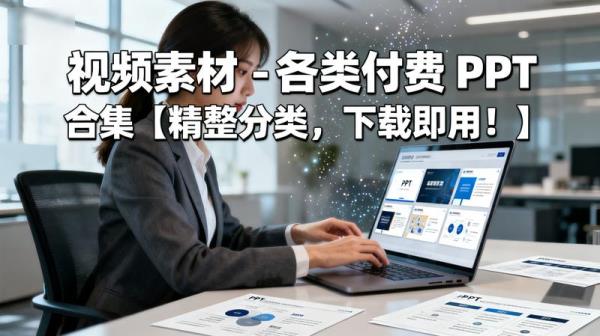 视频素材-各类付费PPT合集【精整分类，下载即用！】