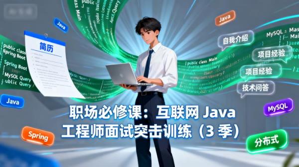 职场必修课：互联网 Java 工程师面试突击训练（3 季）
