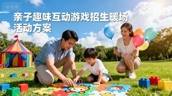 各种亲子活动策划 PPT 方案（含趣味互动游戏招生暖场活动）【377MB】
