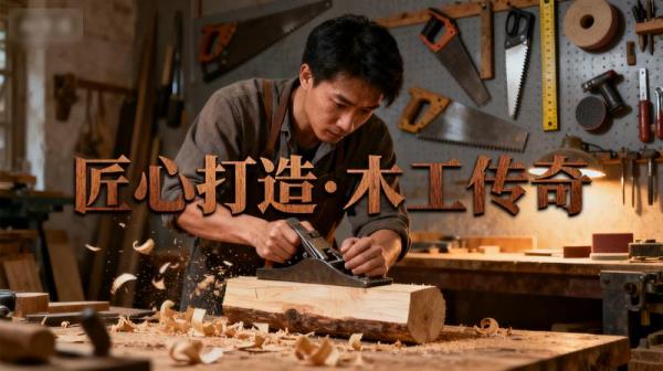 小说推文素材 - 木工视频素材