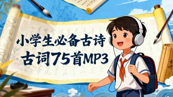 小学生必备古诗词75首MP3.