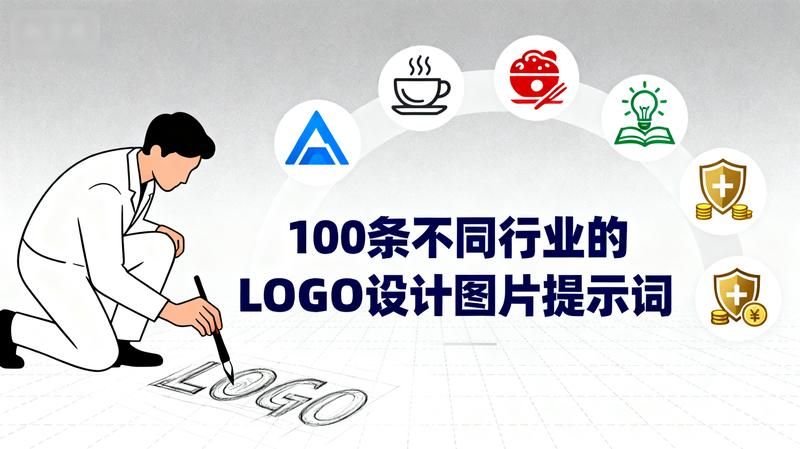 100条不同行业的LOGO设计图片提示词