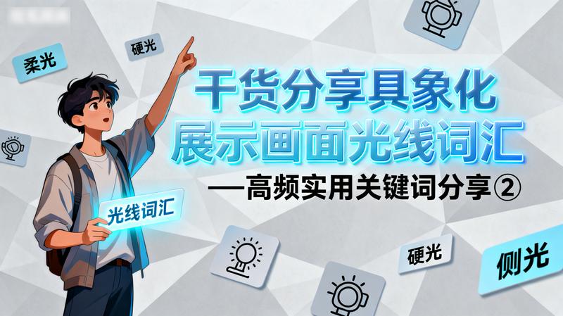 干货分享具象化展示画面光线词汇—高频实用关键词分享②