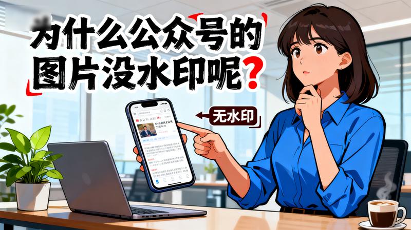 为什么公众号的图片没水印呢？咋回事呢？