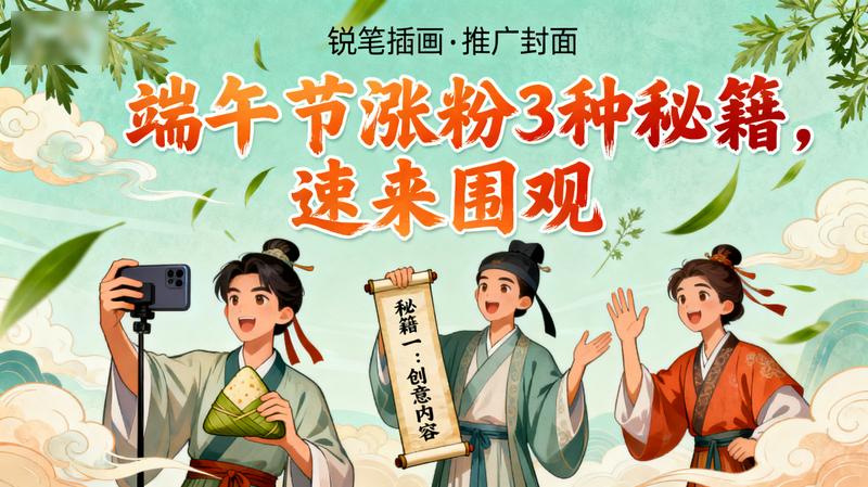 端午节涨粉3种秘籍，速来围观