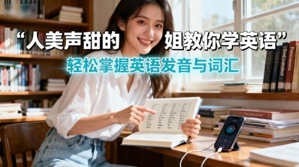 人美声甜的小姐姐教你学英语