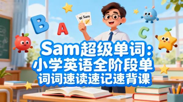 Sam超级单词：小学英语全阶段单词速读速记速背课