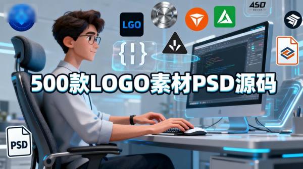 500款LOGO素材PSD源码