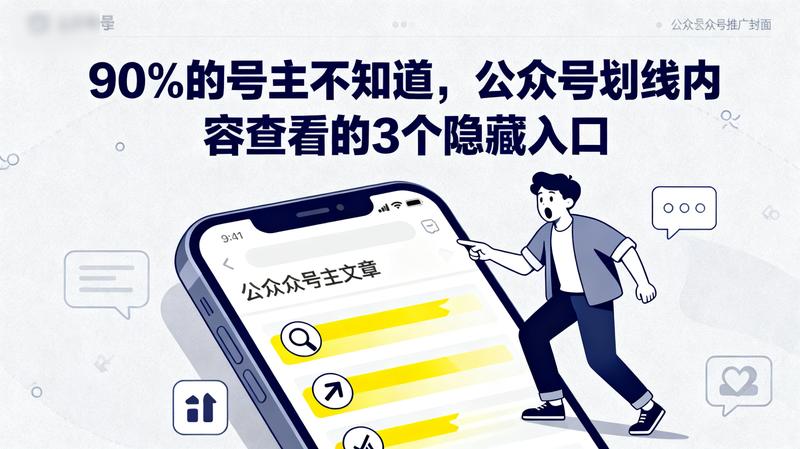 90%的号主不知道，公众号划线内容查看的3个隐藏入口。