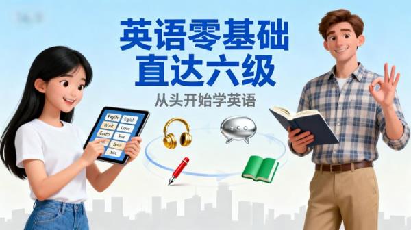 英语零基础直达六级（从头开始学英语）