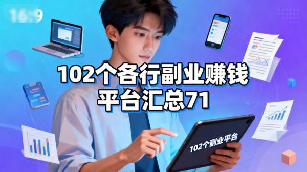 102个各行副业赚钱平台汇总71