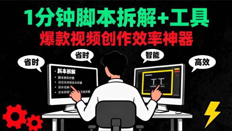 1分钟拆解，爆款视频的脚本和一键生成脚本的工具（亲测好用）