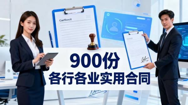 900 份各行各业实用合同
