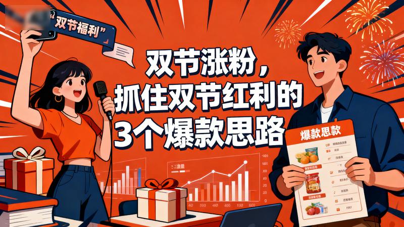 双节涨粉，抓住双节红利的3个爆款思路