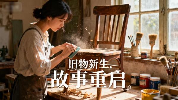 小说推文素材 - 旧物翻新视频素材