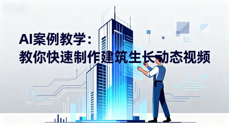 AI案例教学：教你快速制作建筑生长动态视频