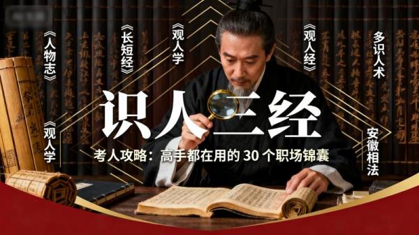 【识人三经】《人物志》《长短经》《观人学》《观人经》《识人术》《识人攻略：高手都在用的 30 个职场锦囊》《安徽相法》