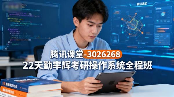 【腾讯课堂-3026268】22天勤率辉考研操作系统全程班