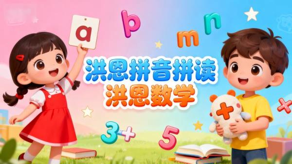 「洪恩拼音拼读」「洪恩数学」