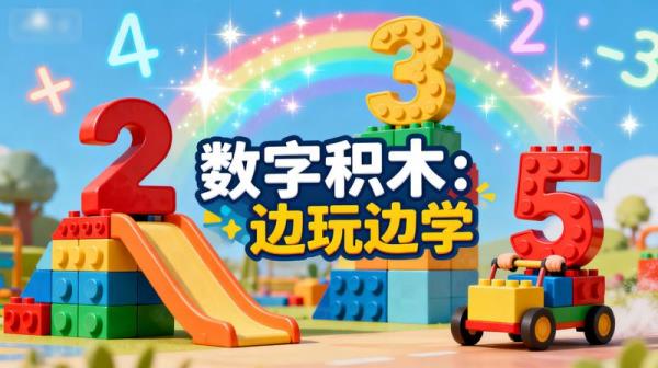 儿童启蒙动画《数字积木》（国外）通过动画边玩边学习