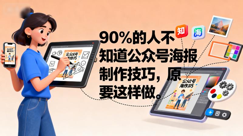 90%的人不知道公众号海报制作技巧，原来要这样做。