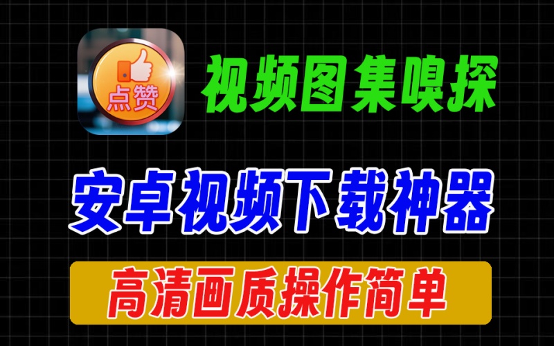 安卓端视频嗅探神器，支持浏览器视频下载，支持各种短视频下载和图集下载