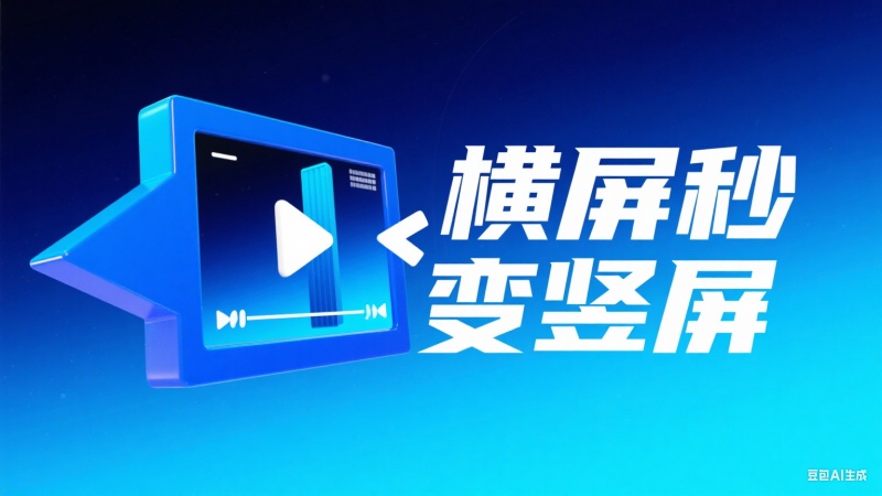 一键批量把横屏视频变成竖屏视频，操作简单好用