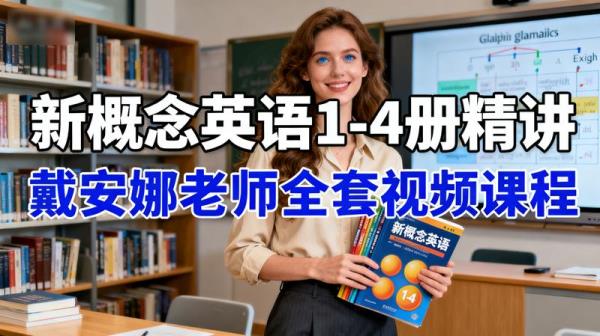 「新概念英语戴安娜美女老师1-4册精讲全套视频]