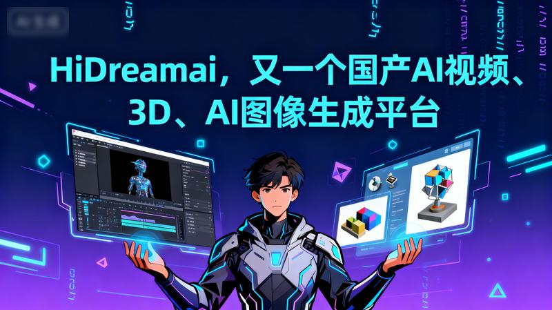 HiDreamai，又一个国产AI视频、3D、AI图像生成平台