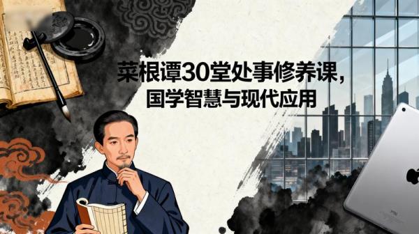 《菜根谭》30堂处事修养课，国学智慧与现代应用