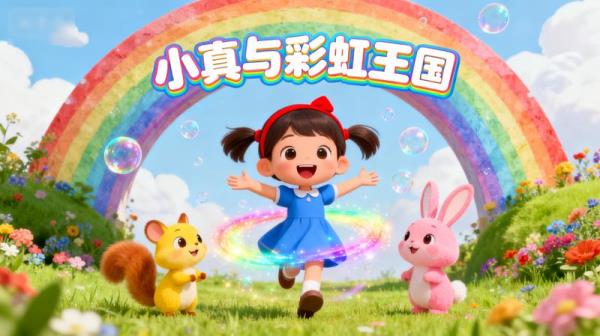 儿童色彩启蒙教育动画《小真与彩虹王国》