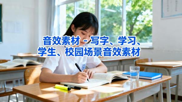 音效素材-写字、学习、学生、校园场景音效素材