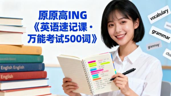 原原高ING《英语速记课·万能考试500词》.