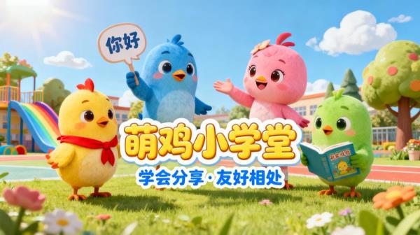 儿童社交启蒙动画《萌鸡小学堂》