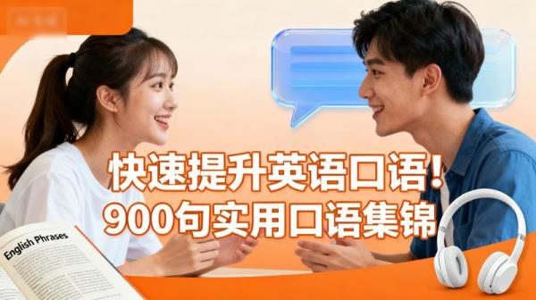 「快速提升英语口语！900句实用口语集锦」