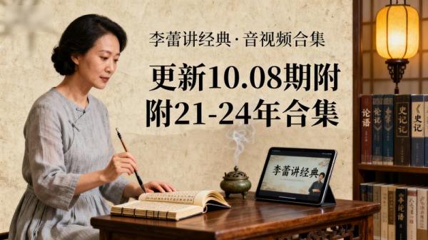 帆书《李蕾讲经典·音视频合集》更新10.08期附21-24年合集