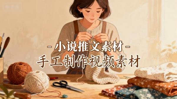 小说推文素材 - 手工制作视频素材