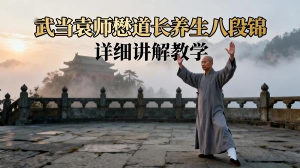 武当袁师懋道长养生八段锦（详细讲解）