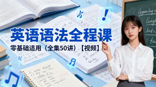 【英语语法全程课】零基础适用（全集50讲）【视频】]